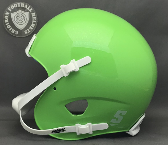 Viper Metallic lime Green Schutt XP Mini Football Helmet Shell 